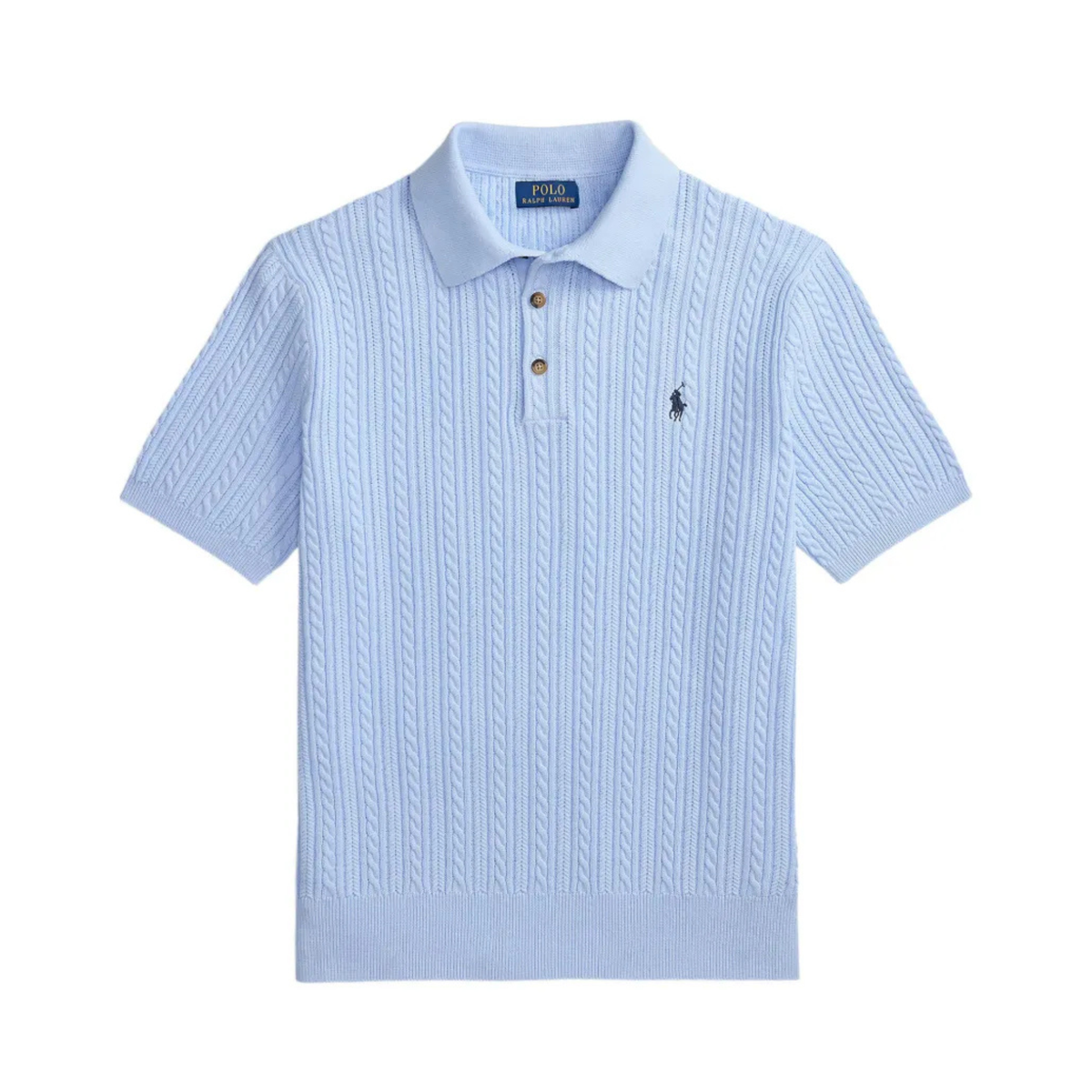 Polo in Maglia Premium con Trama Intrecciata